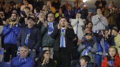 Seguidores del Deportivo en el partido contra el Fuenlabrada en Riazor