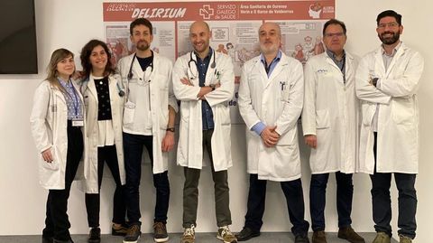 Parte del equipo de profesionales del CHUO que participan en el proyecto �Alerta Delirium� 