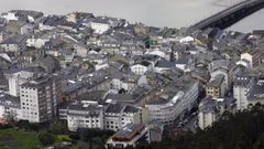 Vista del casco urbano de Viveiro