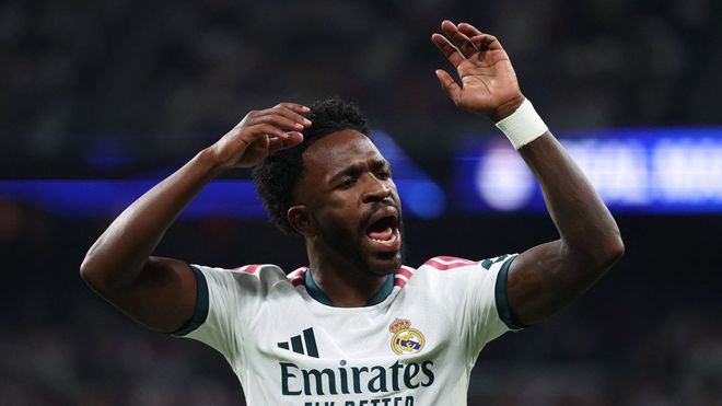 Vin&iacute;cius en el partido contra el Villareal.
