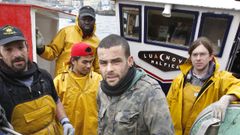 Rub�n, rodeado por sus marineros