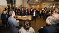 Recepci�n y cena c�ctel en el Mercado de Pontevedra celebrada este martes para los participantes en el Somm Talent FP