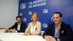 Integrantes del grupo municipal del PP en Vilagarc�a