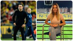 Xavi Hernndez y Helena Condis.Xavi Hernndez, entrenador del Barcelona, y la periodista Helena Condis