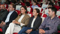 Autoridades ayer en el Congreso Xeraci�n Peixe de la Fundaci�n Expomar en Burela