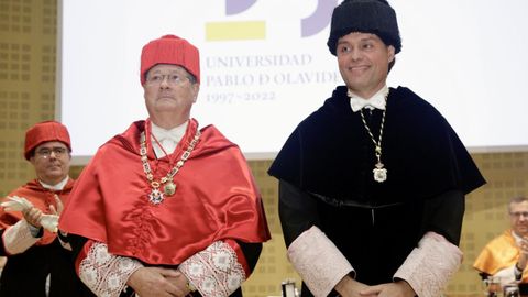 Moreno Catena, a la izquierda, en una imagen de archivo.