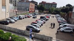El aparcamiento del solar del antiguo Liceo tiene capacidad para un centenar de plazas