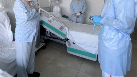 Imagen de archivo de pacientes hospitalizados por coronavirus en el CHUO.