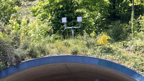 En el exterior, arriba del tnel, y en el interior se instalaron antenas de 5G