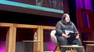 La periodista Rebeca Yanke, en el foro As mulleres que opinan son perigosas.