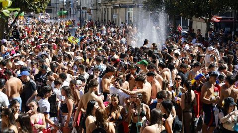 Multitudinaria batucada en Verín.