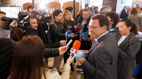 Juan Vzquez en el acto de inauguracin de LibrOviedo