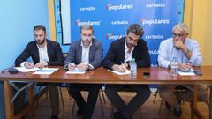 El PP provincial mantuvo esta semana en Carballo una reuni�n con representantes populares de Berganti�os