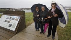 De izquierda a derecha Chelo, Leonides y Elvira