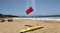 La playa de Montalvo, en Sanxenxo