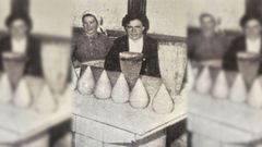 Piezas de hace d�cadas, cuando un queso de San Sim�n da Costa pod�a pesar m�s de dos kilos