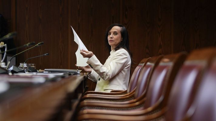 La presidenta de Redeira, Beatriz Corredor, esta semana durante su comparecencia en el Senado.