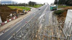 Obras en los accesos al pol�gono del Tambre