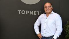 Andr�s Mu��o, en las instalaciones de Topnet en Ginebra.
