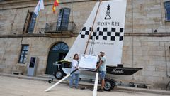 Presentaci�n este m�rcores da Regata do Albari�o de dornas en Cambados.