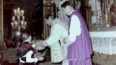 Fray Jos� G�mez, en la misa del d�a de San Froil�n en la catedral en 1980