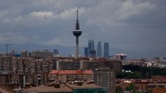 Boina de contaminaci�n sobre la ciudad de Madrid