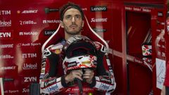 El italiano Pecco Bagnaia, en el box de Ducati esta temporada