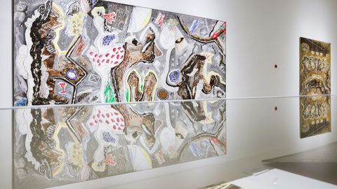 Obra de Vidal Souto expuesta en el centro cultural Marcos Valc�rcel