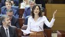 La presidenta de la Comunidad de Madrid, Isabel D�az Ayuso, este jueves durante el pleno de la Asamblea regional.