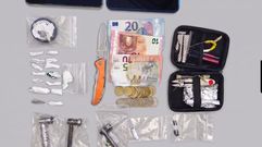 Objetos, droga y dinero incautados