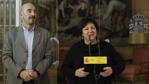 Fernando Lujn, representante de UGT, y Mari Cruz Vicente, representante de CC.OO.