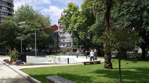 Aspecto renovado del Xard�n do Pos�o en Ourense.