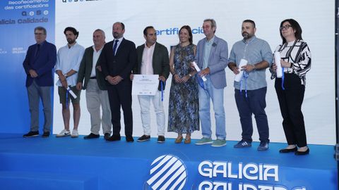 Asistentes al acto organizado para entregar las certificaciones de Galicia Calidad