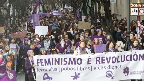 Manifestaci�n del 8M en la ciudad de Ourense