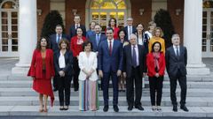 Foto de familia de los ministros del Gobierno de Pedro S�nchez