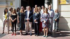 Minuto de silencio, ayer, ante la Delegaci�n del Gobierno en Madrid por la �ltima v�ctima de la violencia machista