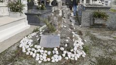 Fosas comunes en el cementerio de Serantes, en Ferrol, en una imagen de archivo.