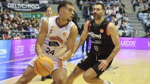 Diogo Brito, en el ltimo partido disputado en la pista de Sar frente al Fibwi Palma.