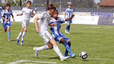 Imagen del duelo de liguilla entre el Real Madrid y el Deportivo de A Coru�a.