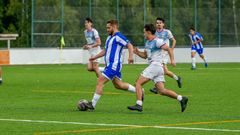 Torneo de f�tbol ben�fico, ayer en el Cortizo de Lal�n. 