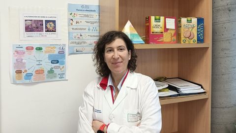 Gloria Sendn, nutricionista en el centro de salud de Cambados