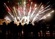 Los fuegos son uno de los principales atractivos de la fiesta.