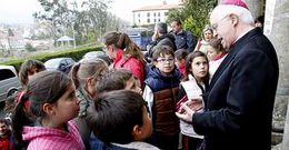 Ni�os y ni�as de tercero a sexto de primaria participaron en el encuentro diocesano.