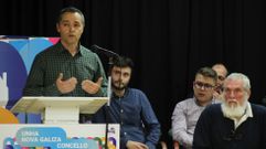 El cabeza de lista del BNG de Taboada, Jos� Portela, en el mitin central de su campa�a