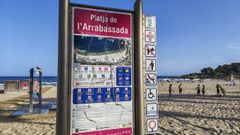 Imagen de la playa de la Arrabassada de Tarragona.