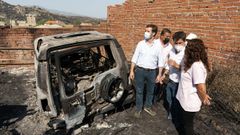 Pablo Casado visit� hoy zonas afectadas por el incendio de �vila dos d�as despu�s de que lo hiciese Pedro S�nchez.