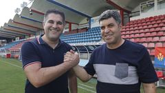 Camilo D�az y Ram�n Dacosta, presidentes de Ourense CF y UD Ourense, en una imagen de archivo