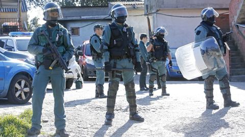 Operacin antidroga de la Guardia Civil en el poblado del Vao