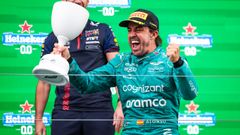 Fernando Alonso.Fernando Alonso tras ser segundo en el Gran Premio de Pa�ses Bajos de F�rmula 1