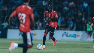 El nuevo jugador del Celta Abdoulaye Faye, en su debut, frente al N�poles.